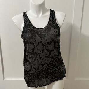 GAP Patterned Black & Grey Women’s Tank Top Size XL
